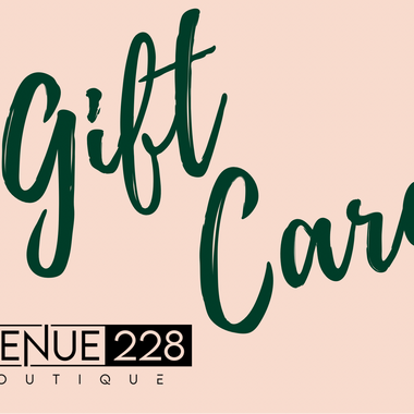 Boutique gift card