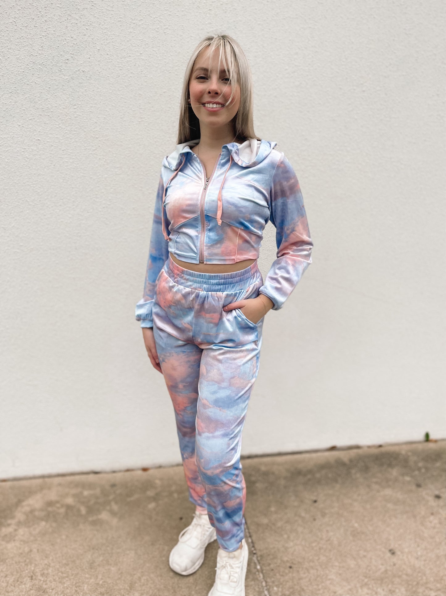 Head in the Clouds Velvet Joggers TVV