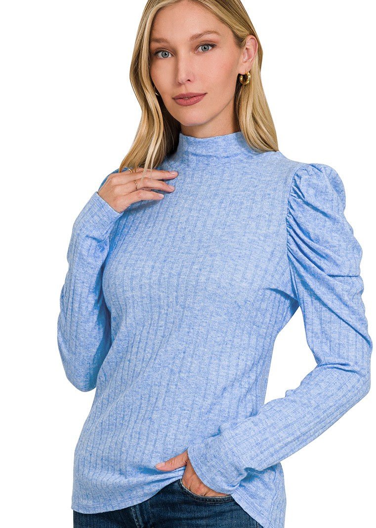 Dollie Long Sleeve High Neck Blouse