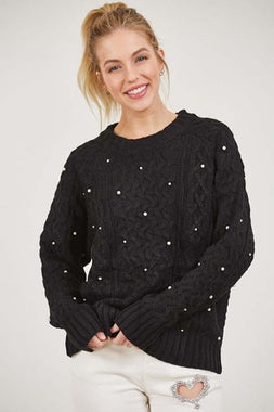 Nate Elegant Jeweled Sweater