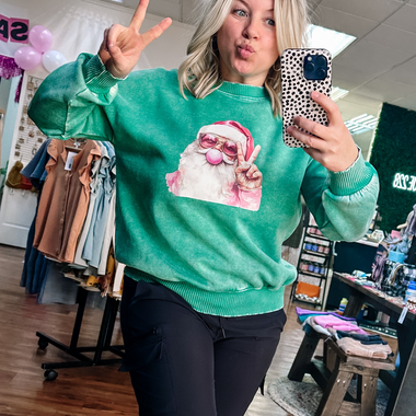 Old Saint Nick bubblegum Sweatshirt