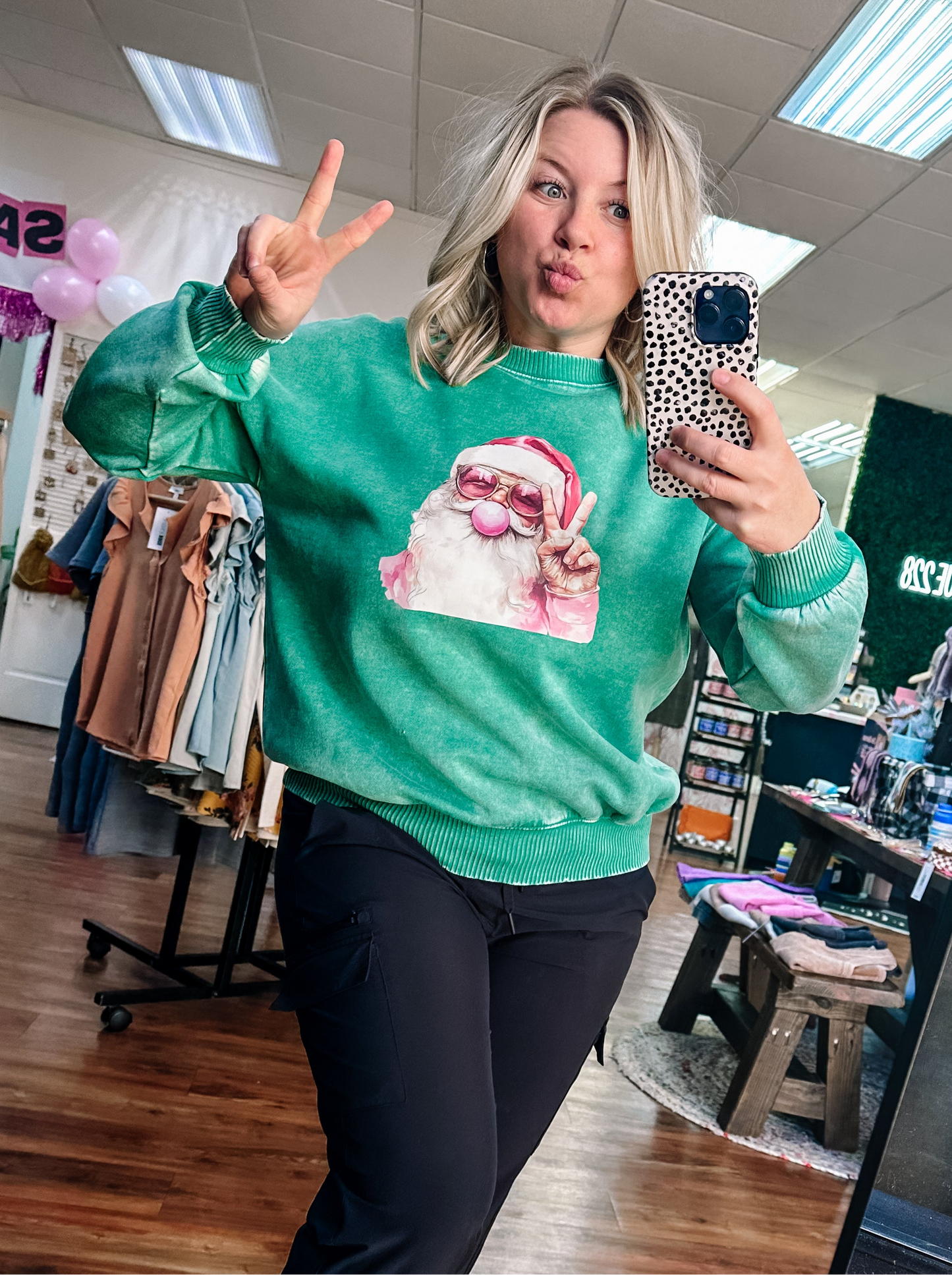 Old Saint Nick bubblegum Sweatshirt