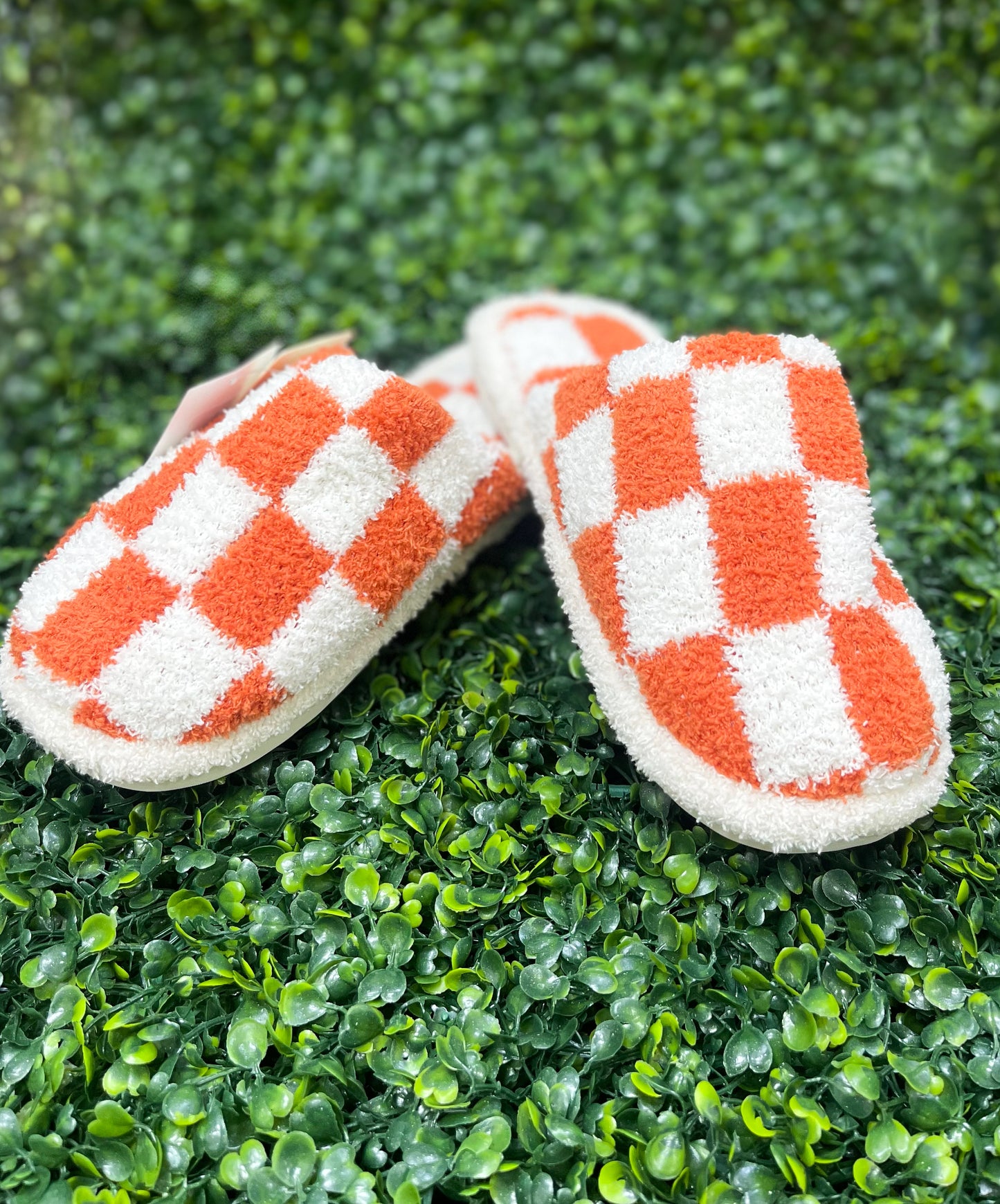 Checkered House Slippers