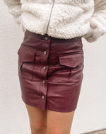 Walk Away Faux Leather Mini Skirt - TVV