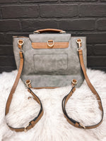 Faux Leather Glam Bag