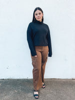 Black soft turtle neck shirt