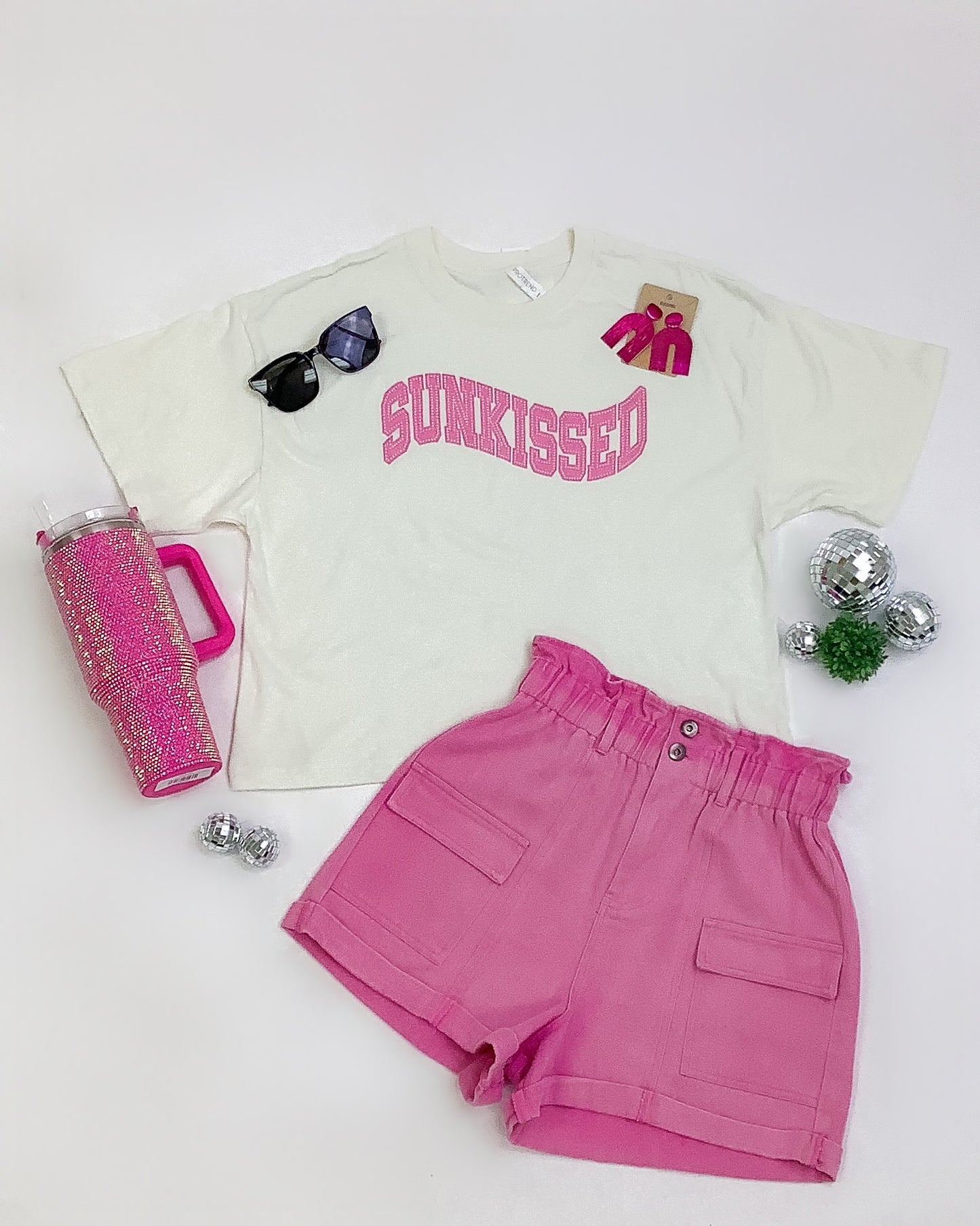 Sunkissed Long Crop Graphic Tee