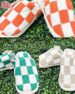 Checkered House Slippers