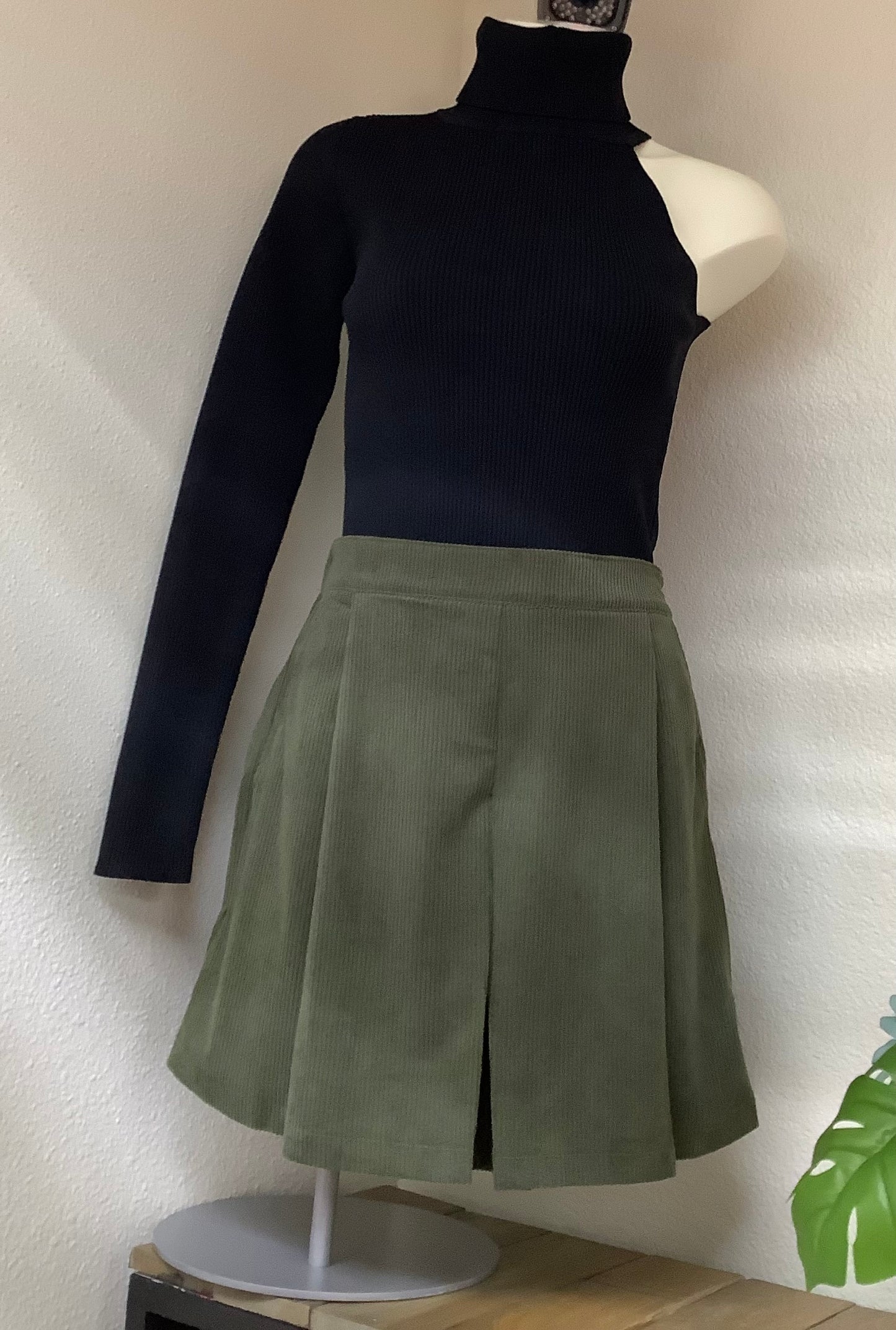 Perfect Pleated Corduroy Skort