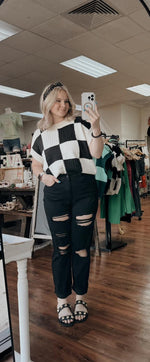 IT Girl Checkered Sweater Vest