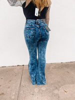 Rock n Roll Acid Wash Bell Bottom Jean