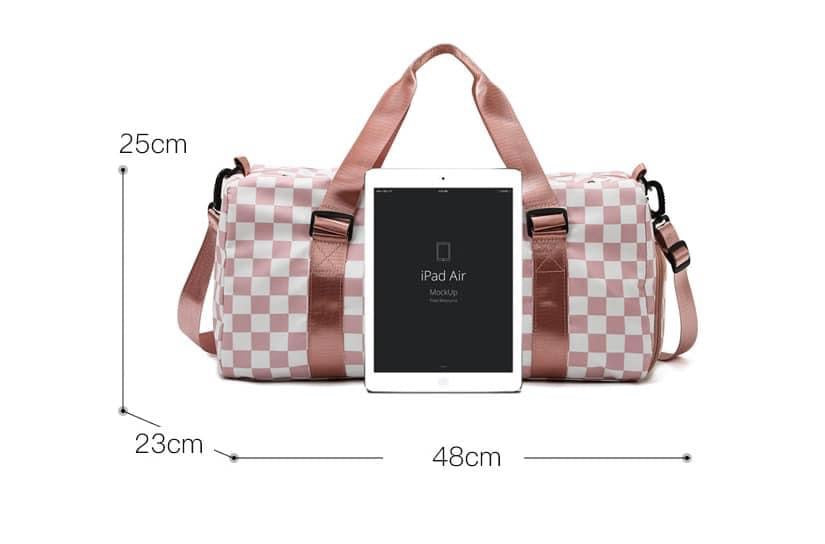 Checkered Duffle Bag