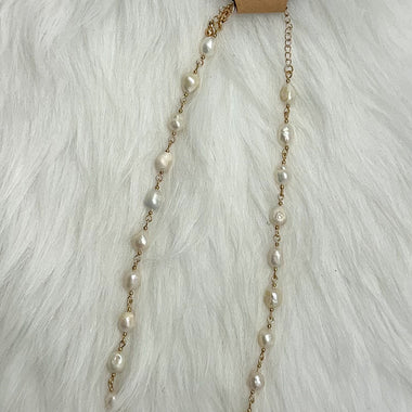 Pearl Beaded link necklace.