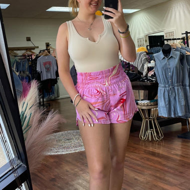 Pink Swirl Short