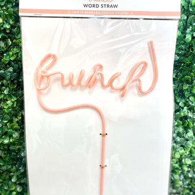 Brunch word straw