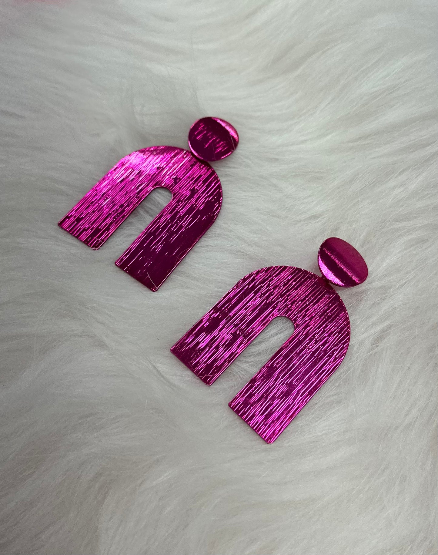 Metallic Arch Earrings